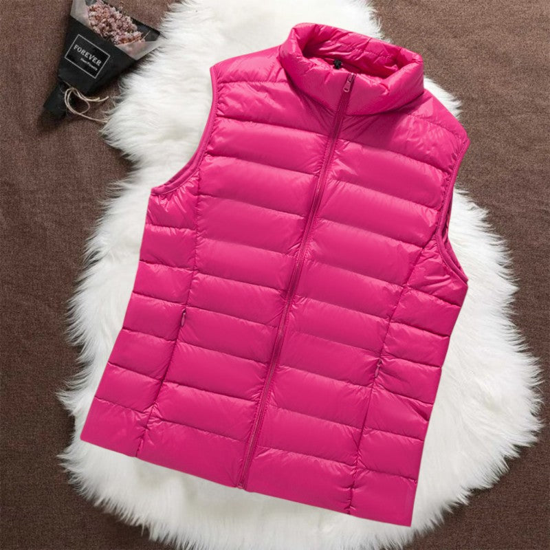 Isa - Gilet matelassé sans manches rose