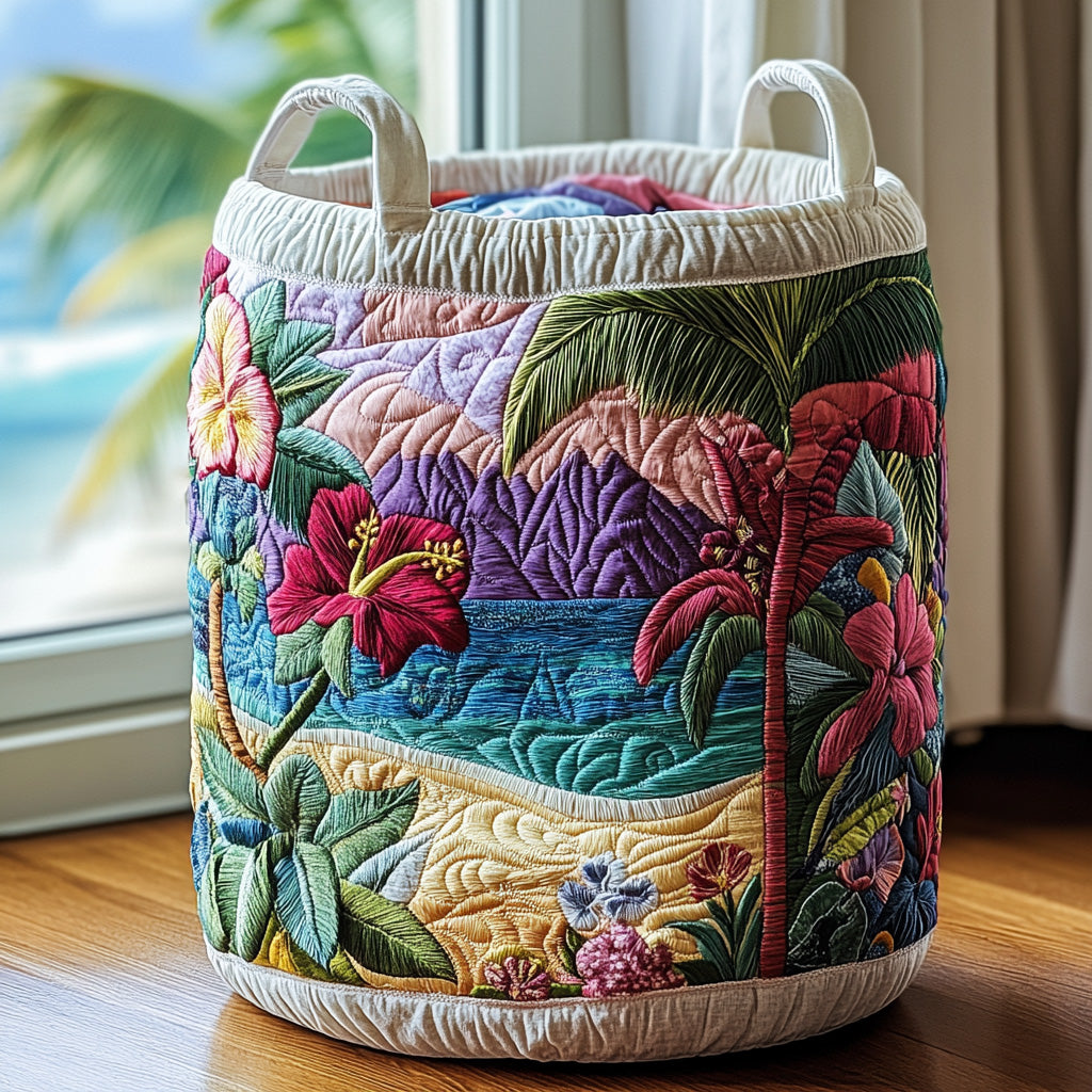 Hibiscara | Panier de rangement matelassé