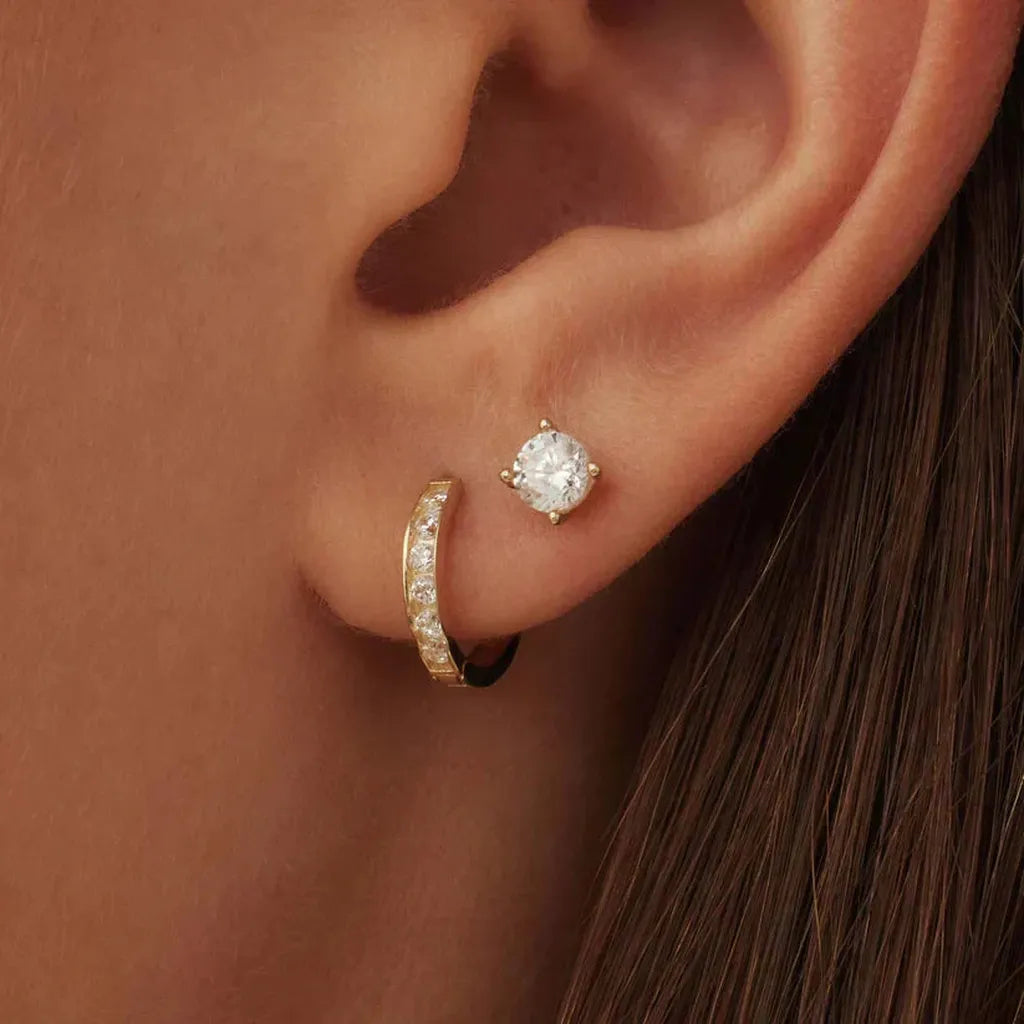 Dara — Lot de boucles d’oreilles ornées de pierres