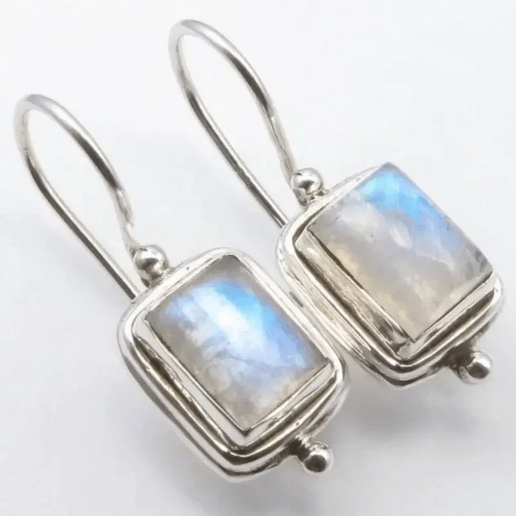 Boucles d’oreilles Artémis à pierres de lune