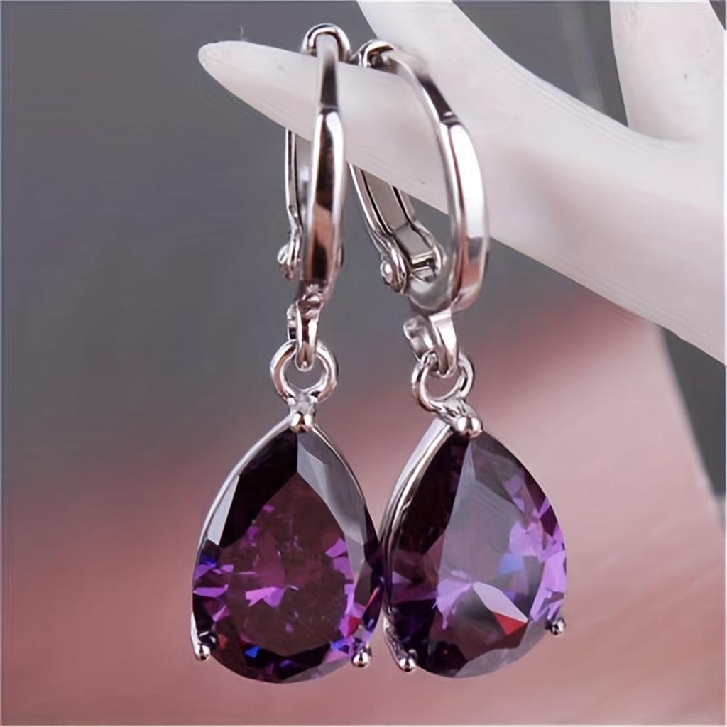 Boucles d’oreilles Tania à améthyste