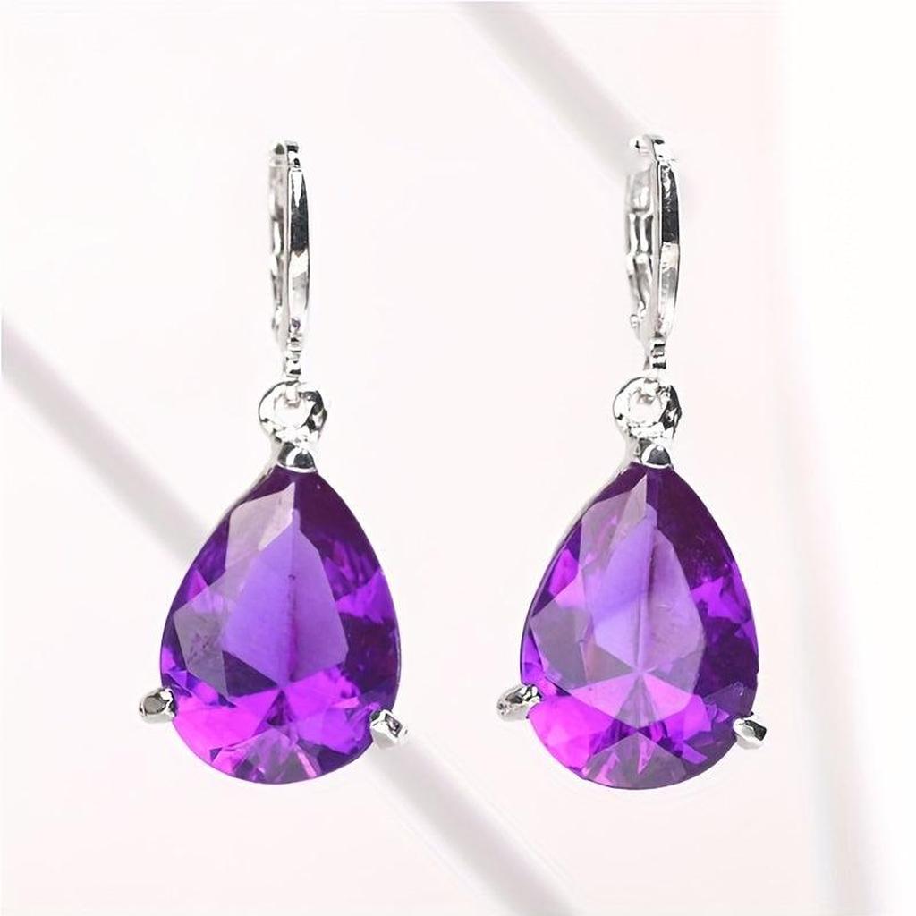 Boucles d’oreilles Tania à améthyste