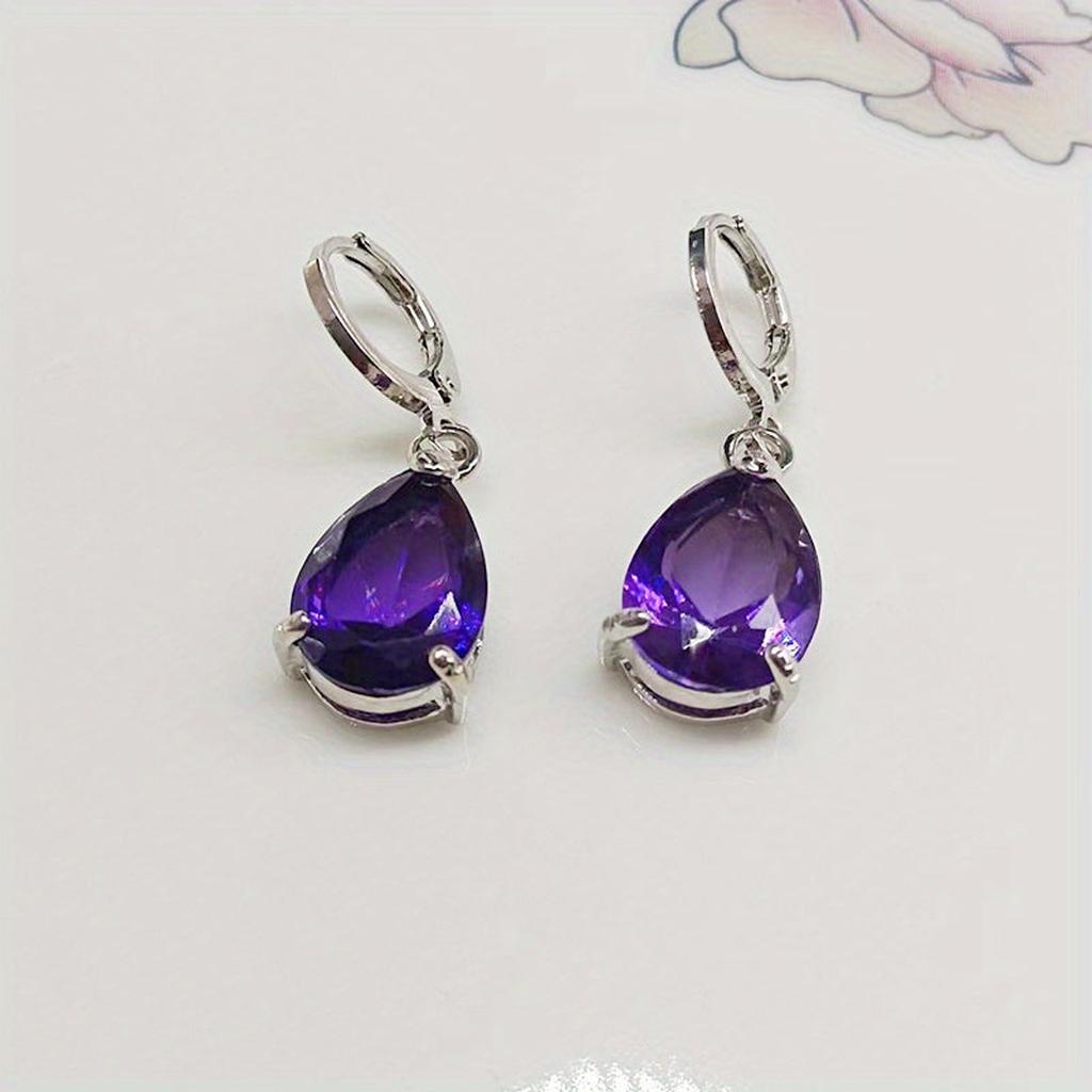 Boucles d’oreilles Tania à améthyste