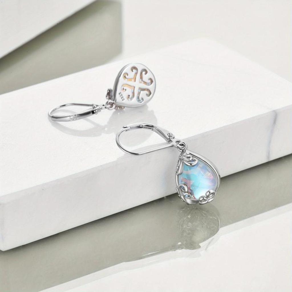 Boucles d’oreilles « Esprit libre » à effet pierre de lune