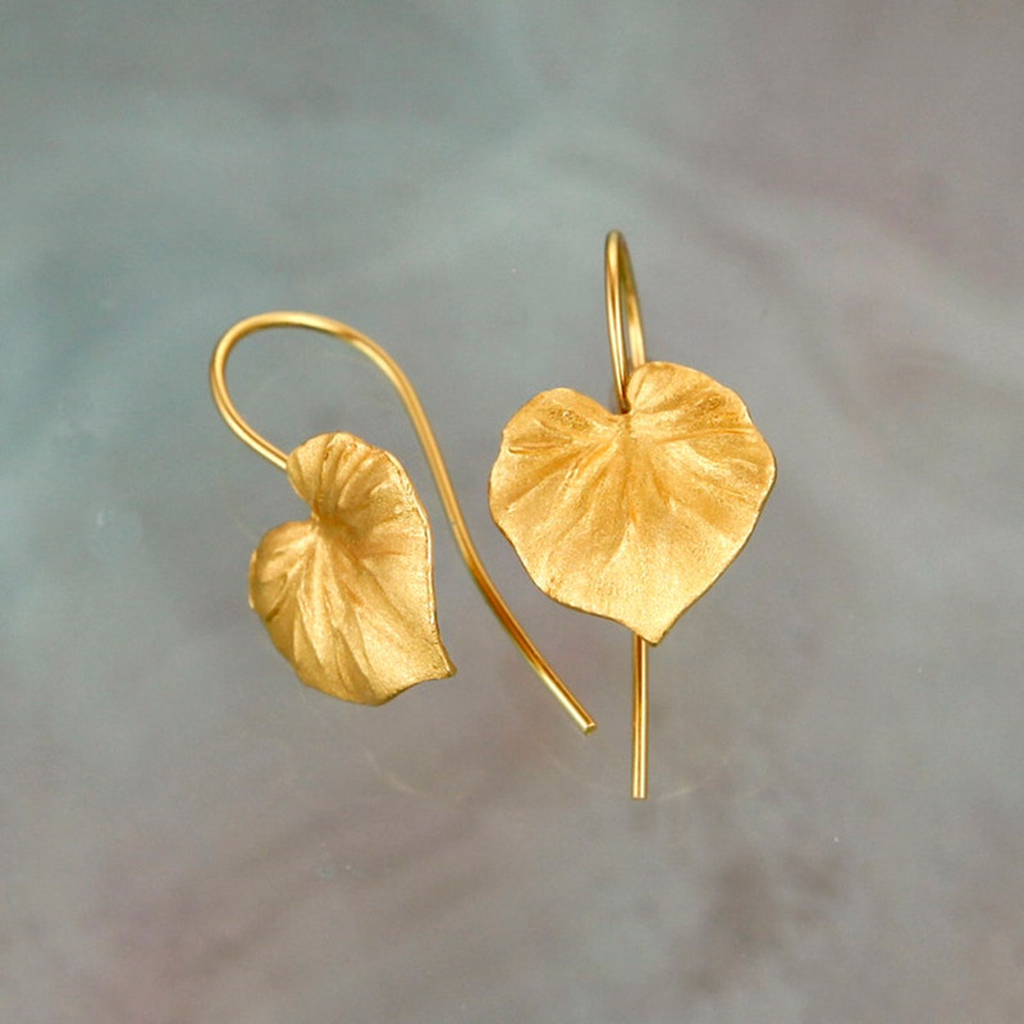 Boucles d’oreilles Feuilles dorées