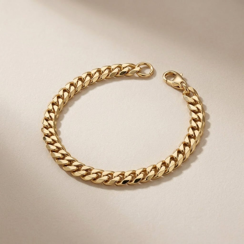 Bracelet à maillons gourmette