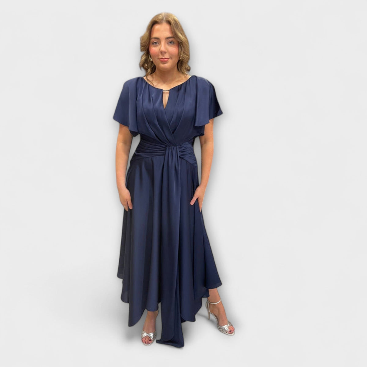 Anni - Robe Jupe Drapée Vert Olive