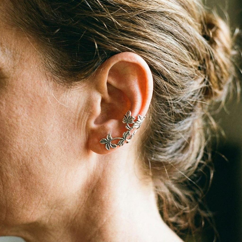 Boucles d’oreilles fleurs rétro à clips