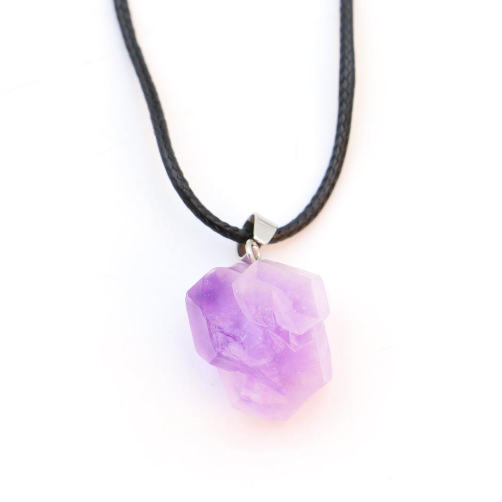 Collier à quartz rose