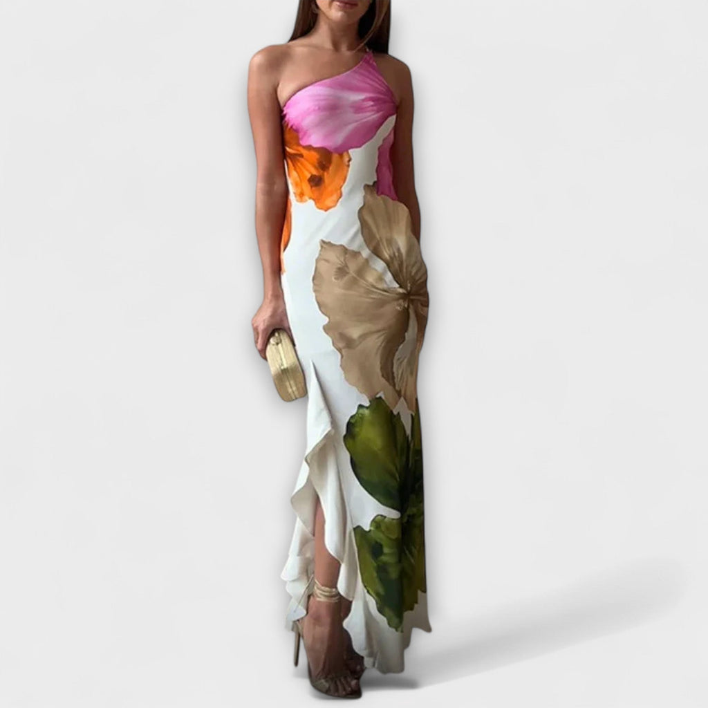 De Sapphire - Robe Longue Patchwork Colorée
