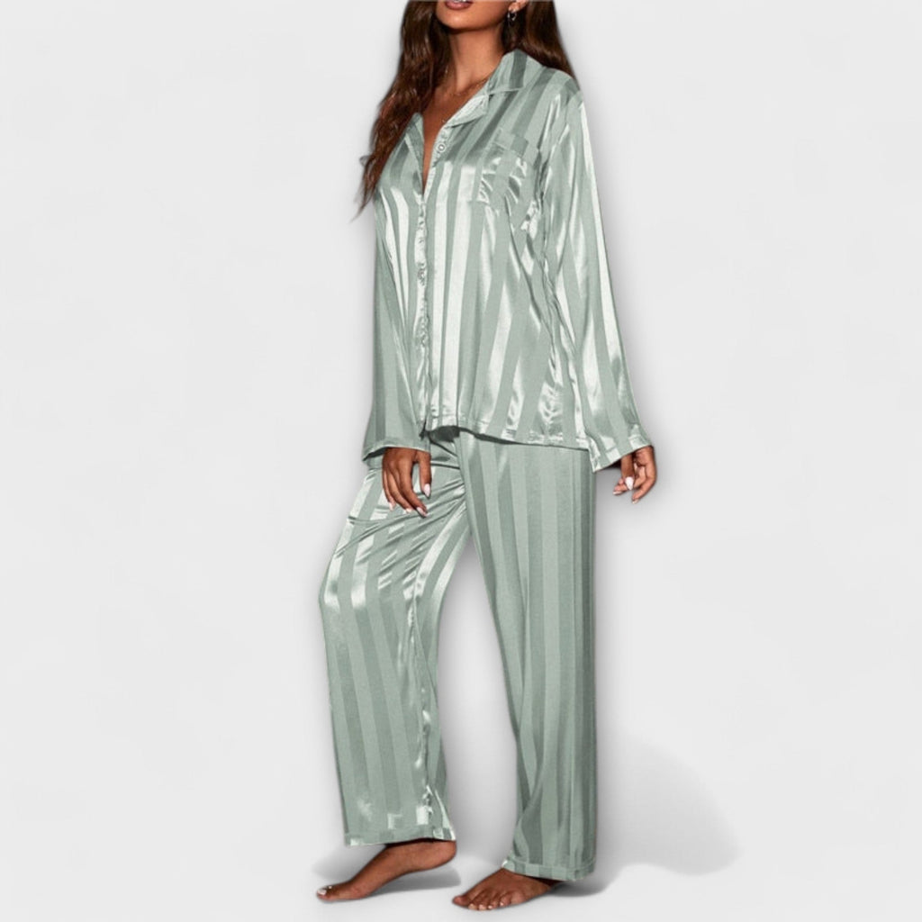 Flair - Ensemble en Satin Luxueux Champagne