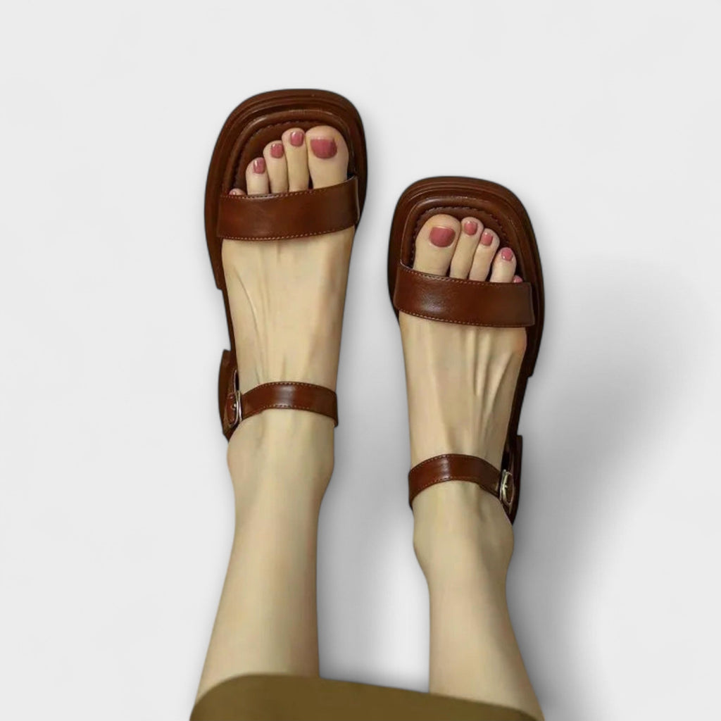 Elsbeth - Sandales en Cuir Sobres