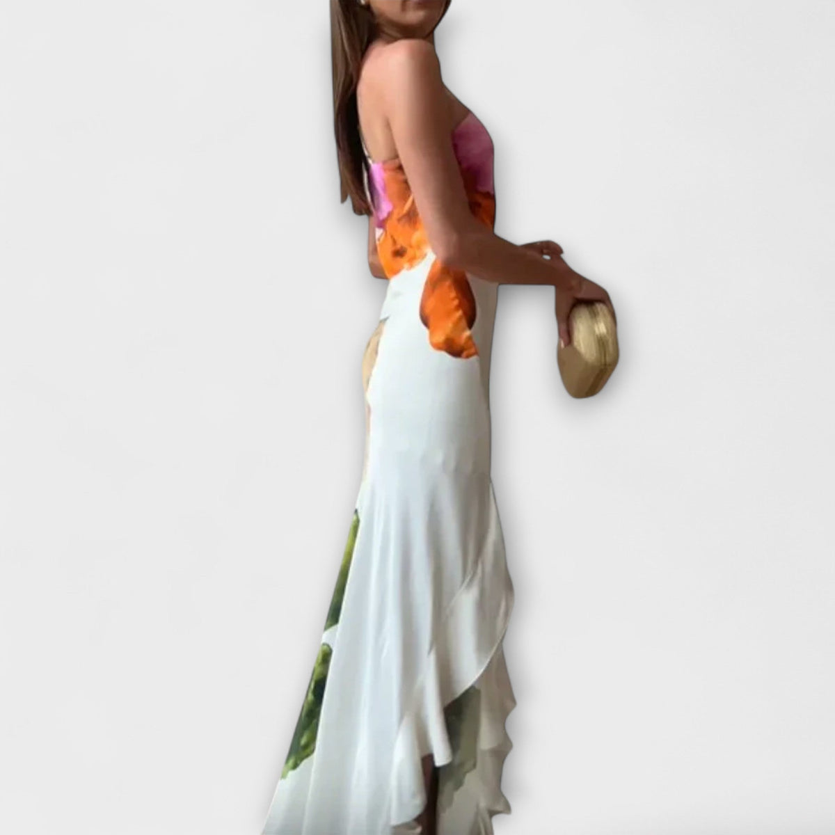 De Sapphire - Robe Longue Patchwork Colorée