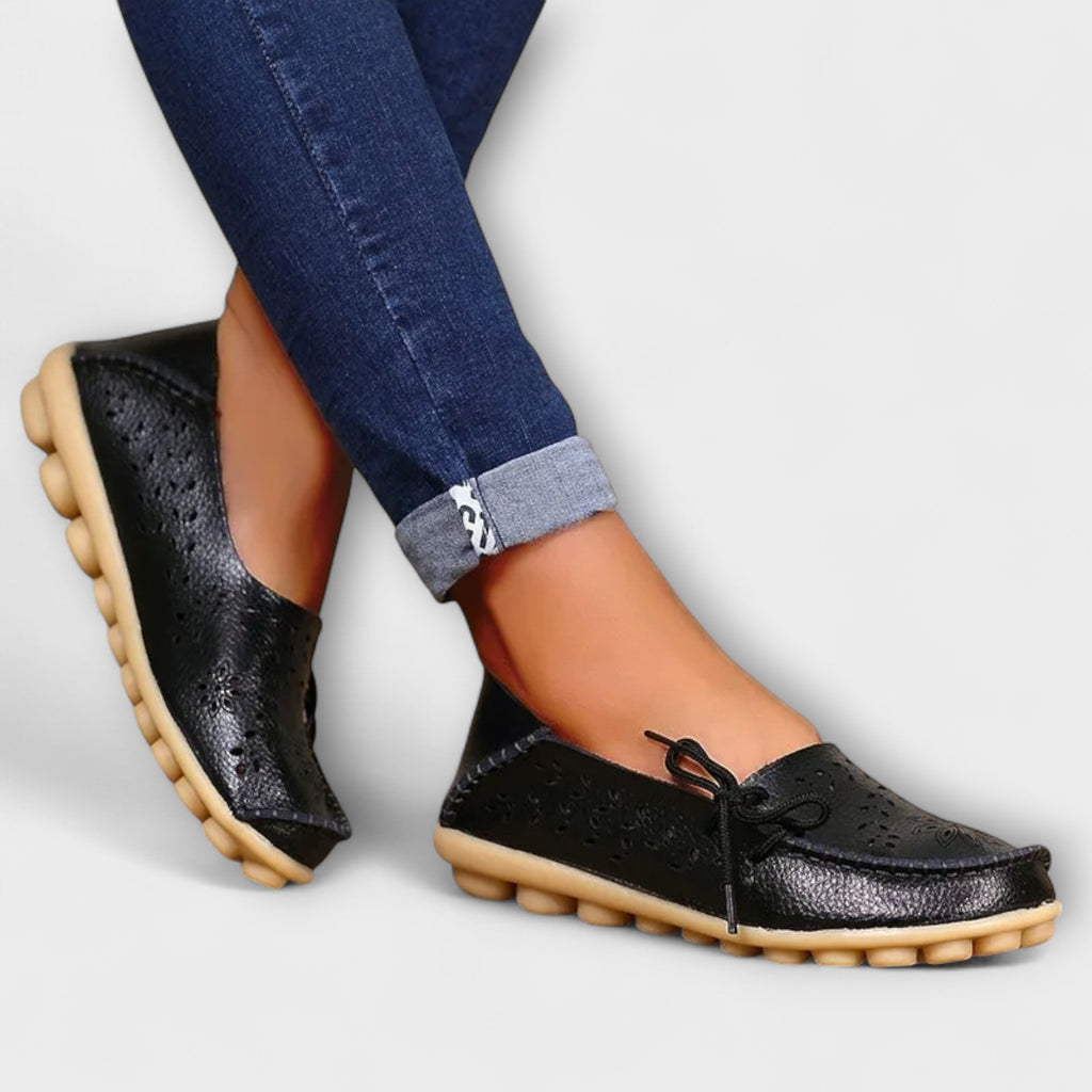 Notburga - Mocassins Sans Lacets Blancs