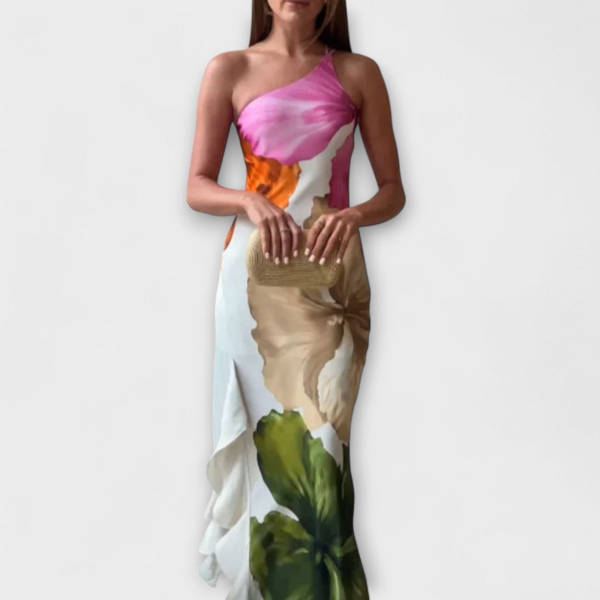 De Sapphire - Robe Longue Patchwork Colorée
