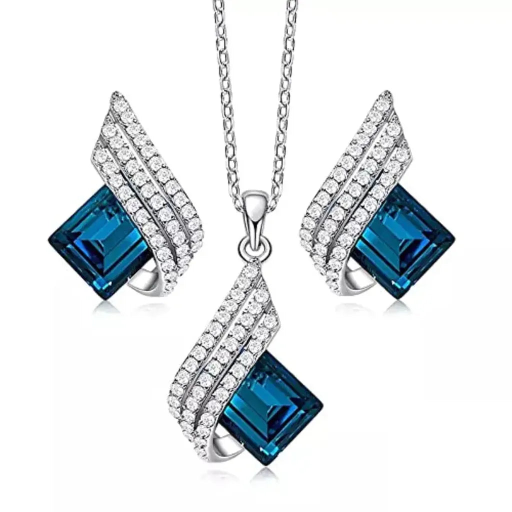 Vienne — Parure de bijoux argentée