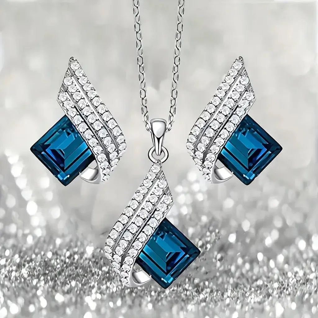 Vienne — Parure de bijoux argentée