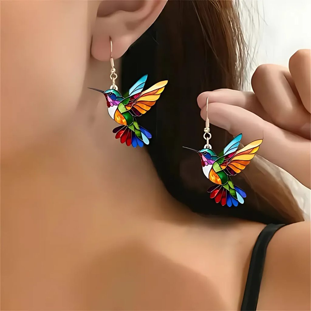 Coffret hirondelle — Collier et boucles d’oreilles