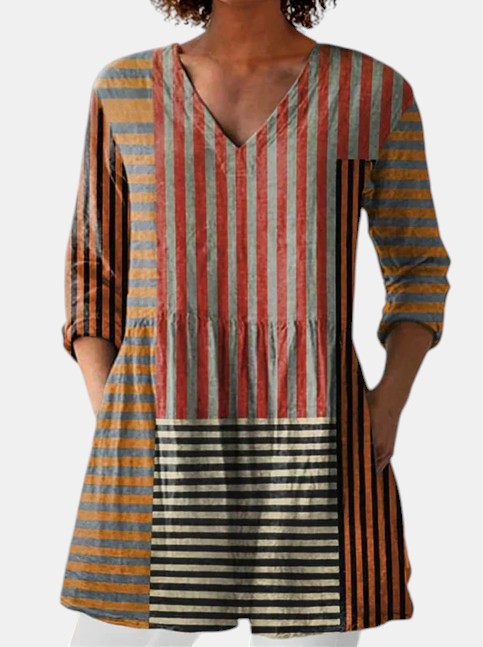 Cordelia | Blouse Longue à Col en V