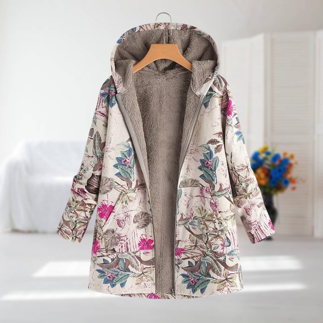 Valentina | Manteau à Motif Botanique