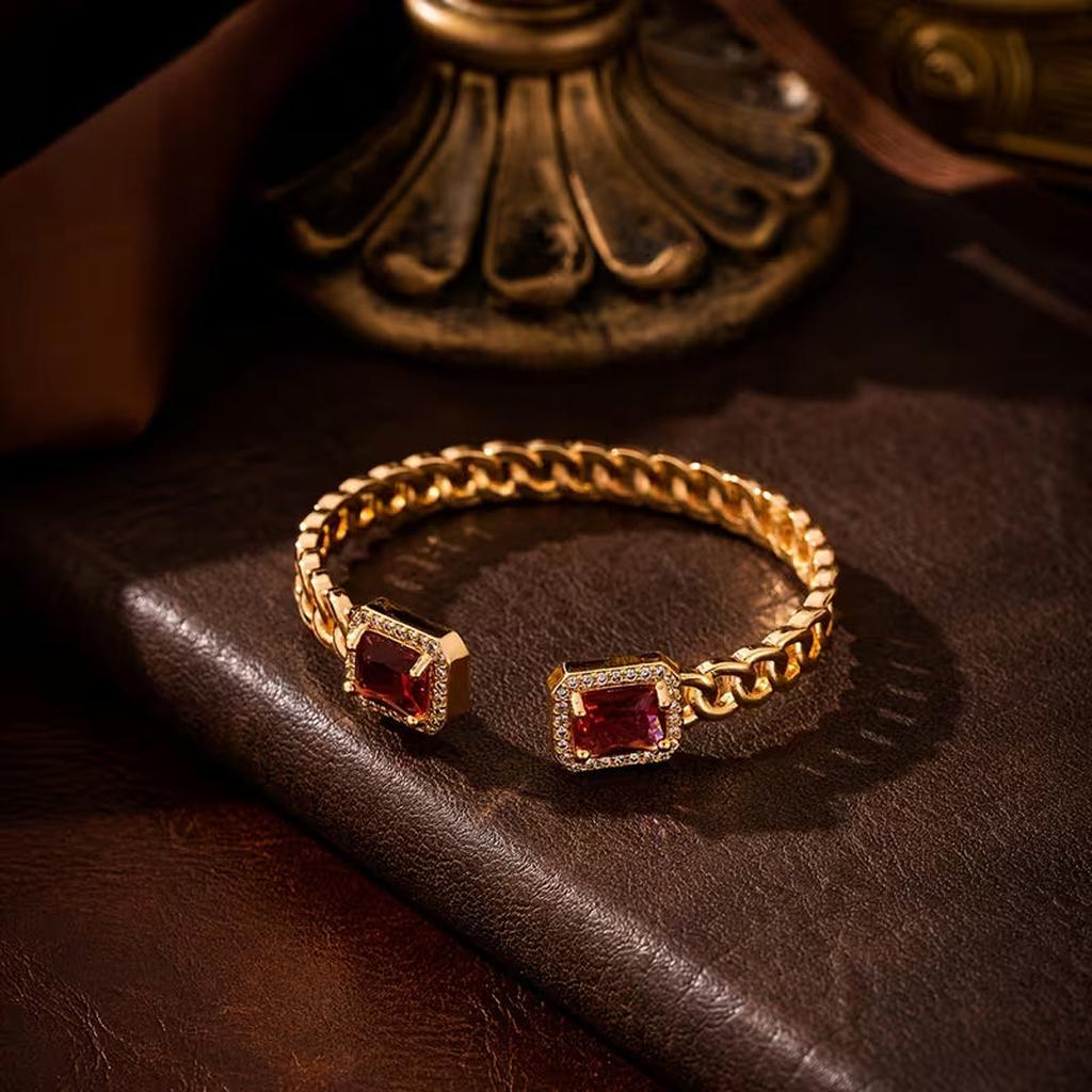 Offenes Rubin-Armband Veloria | Gold