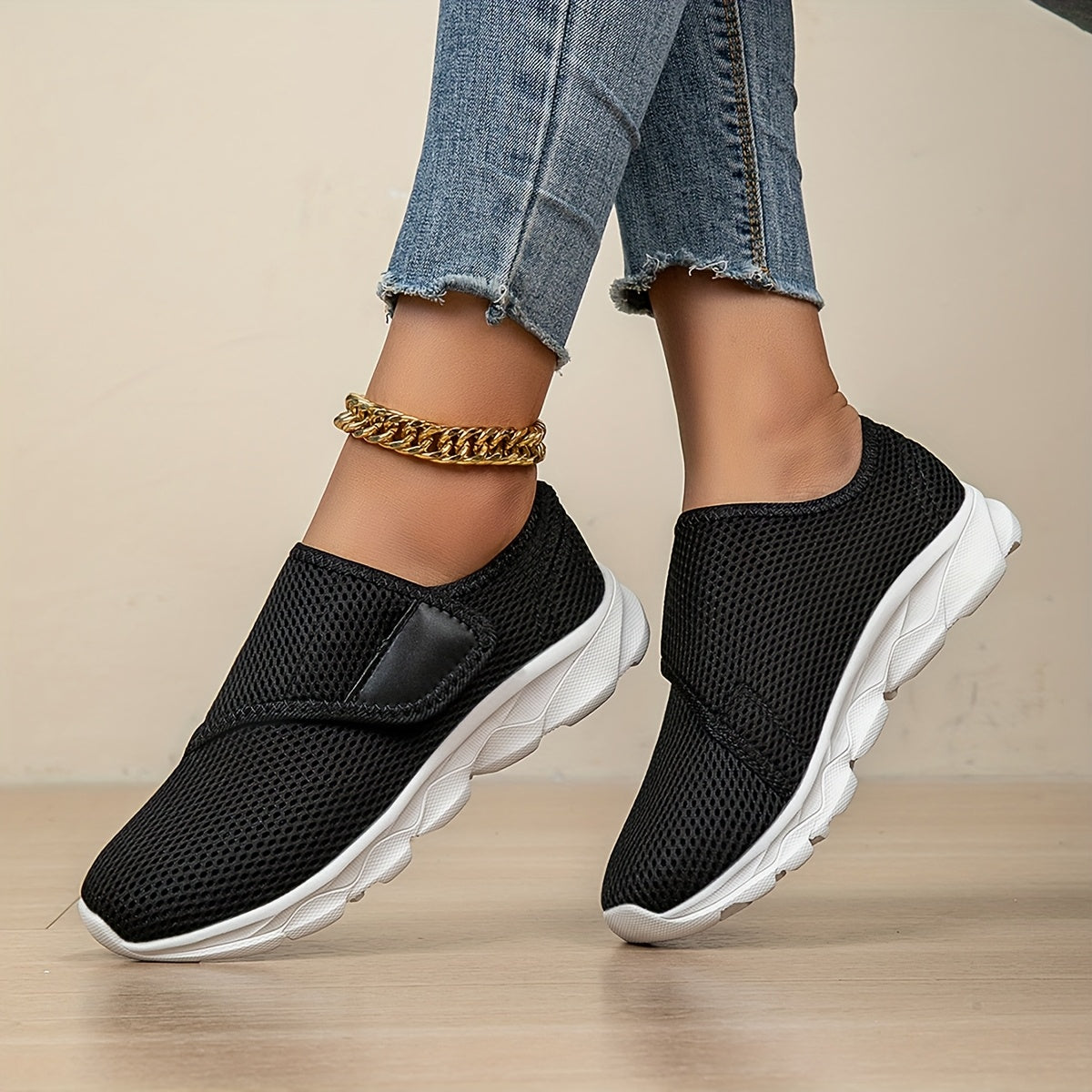 Els - Chaussure confort wide fit à laçage ajustable