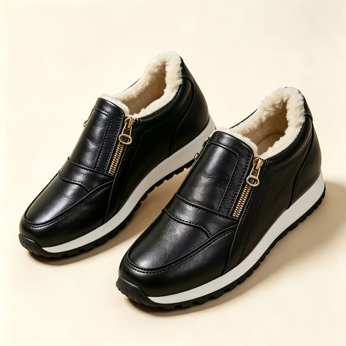 Janne - Basket slip-on chaude à double fermeture éclair