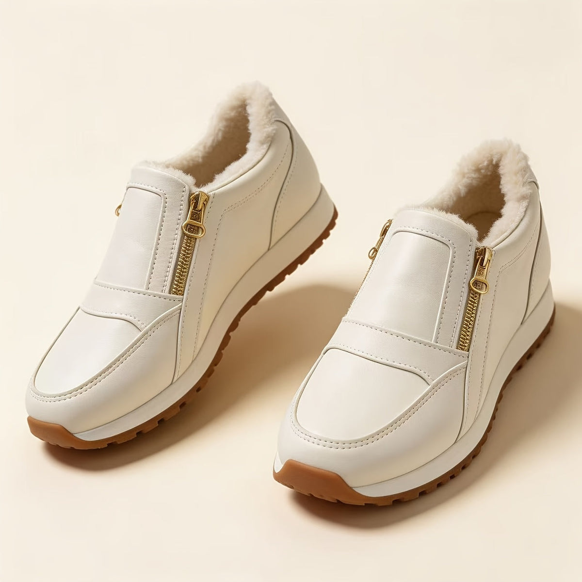 Janne - Basket slip-on chaude à double fermeture éclair