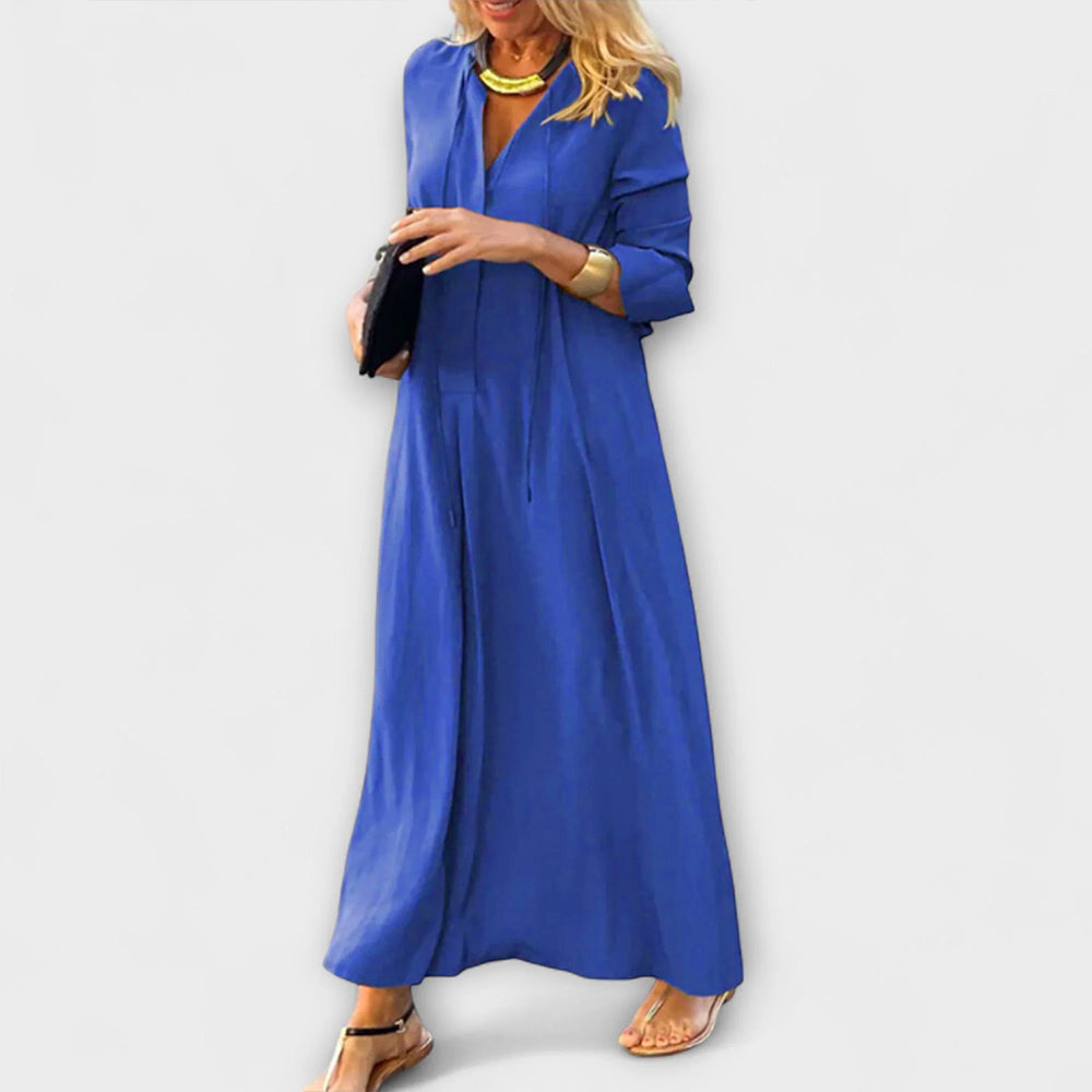 Hannalore - Robe Longue Confortable Noire