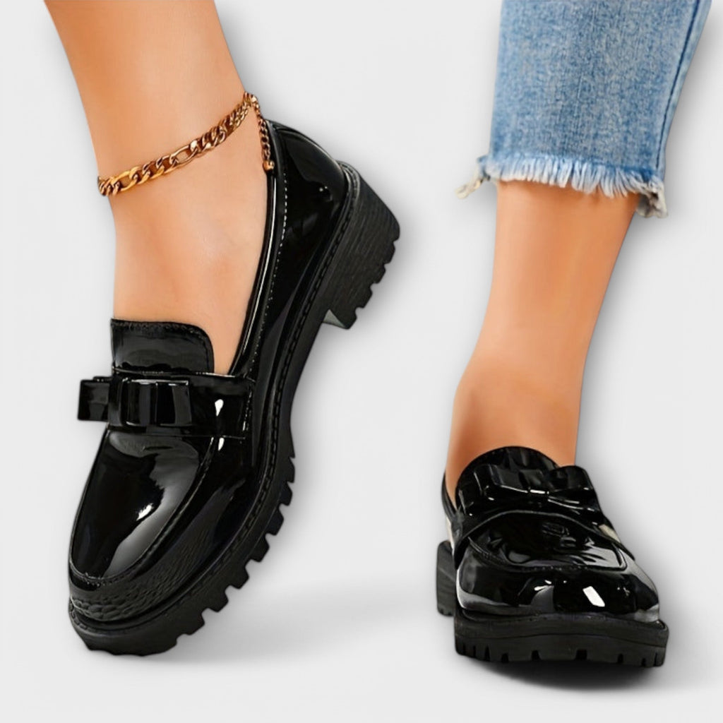 Brunhild - Mocassins Vernis Bordeaux