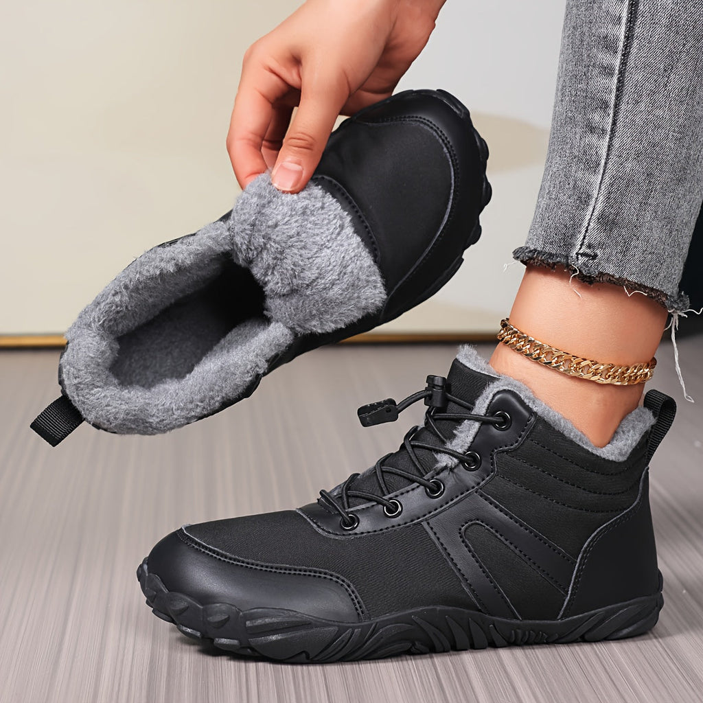 Ingrid - Botte de neige barefoot chaude à avant-pied extra-large