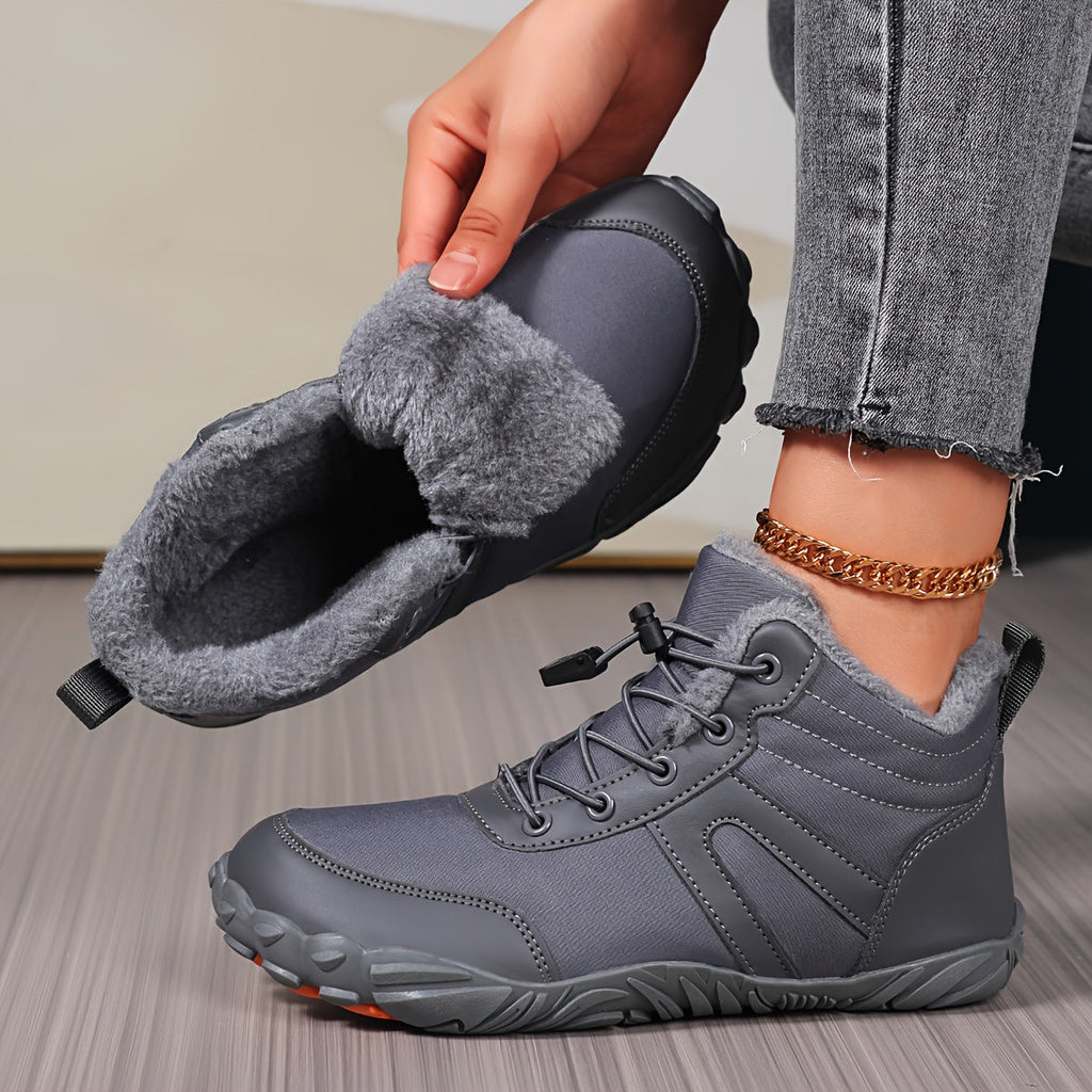 Ingrid - Botte de neige barefoot chaude à avant-pied extra-large