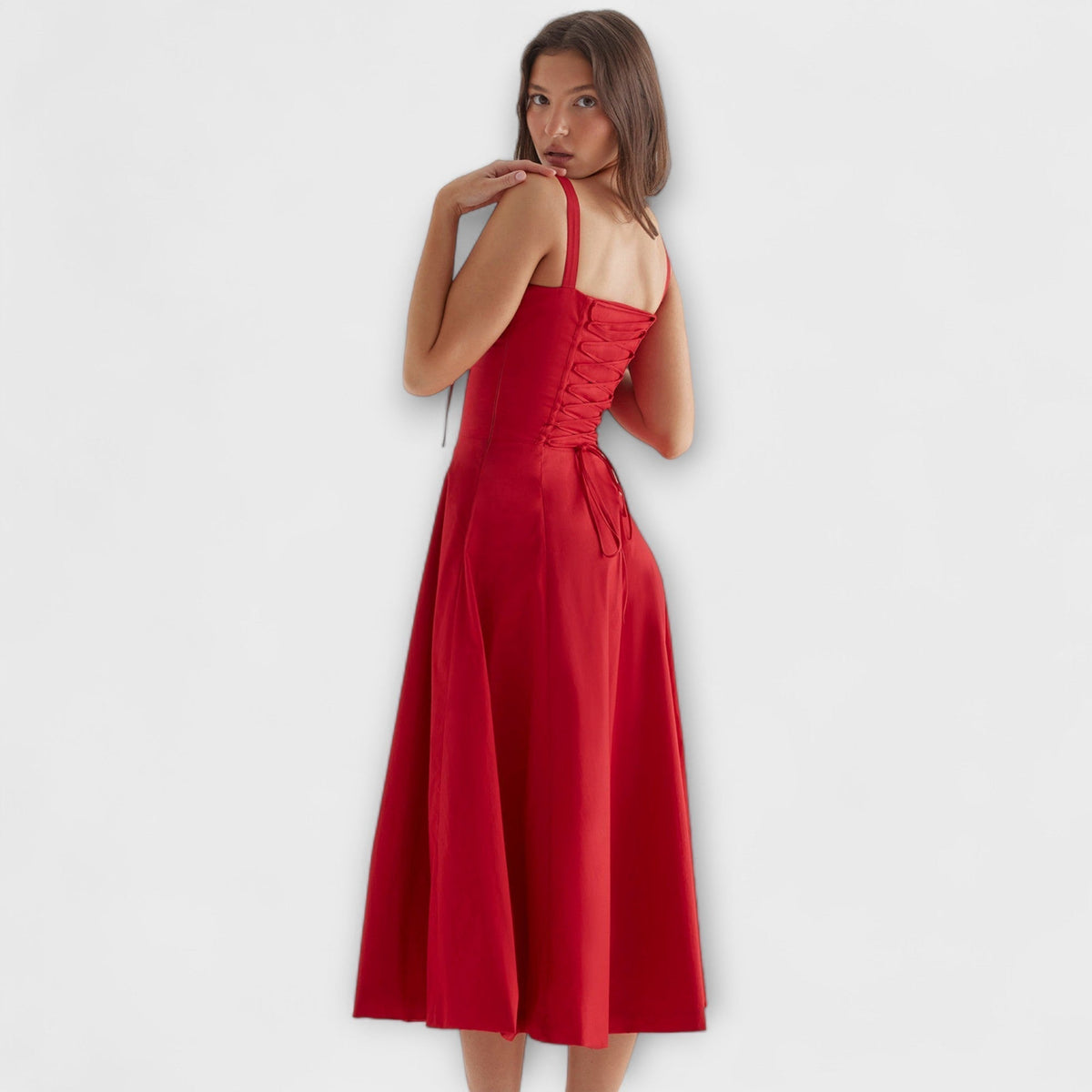 Zipporas - Robe Bustier Cintrée à Fleurs de Printemps
