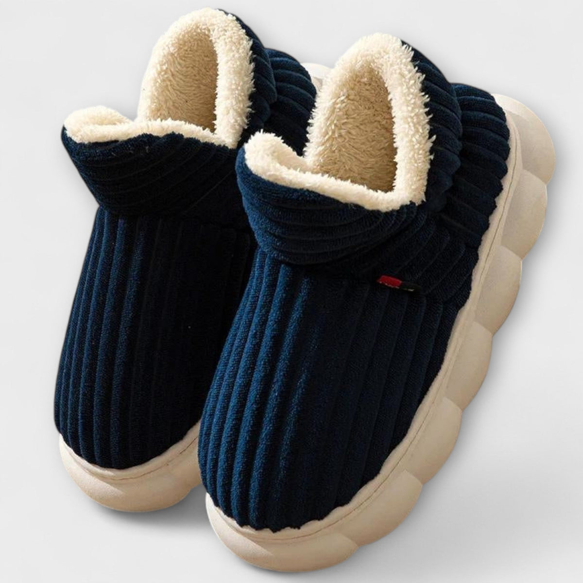 Berta - Chaussons Douillets Bleu Marine