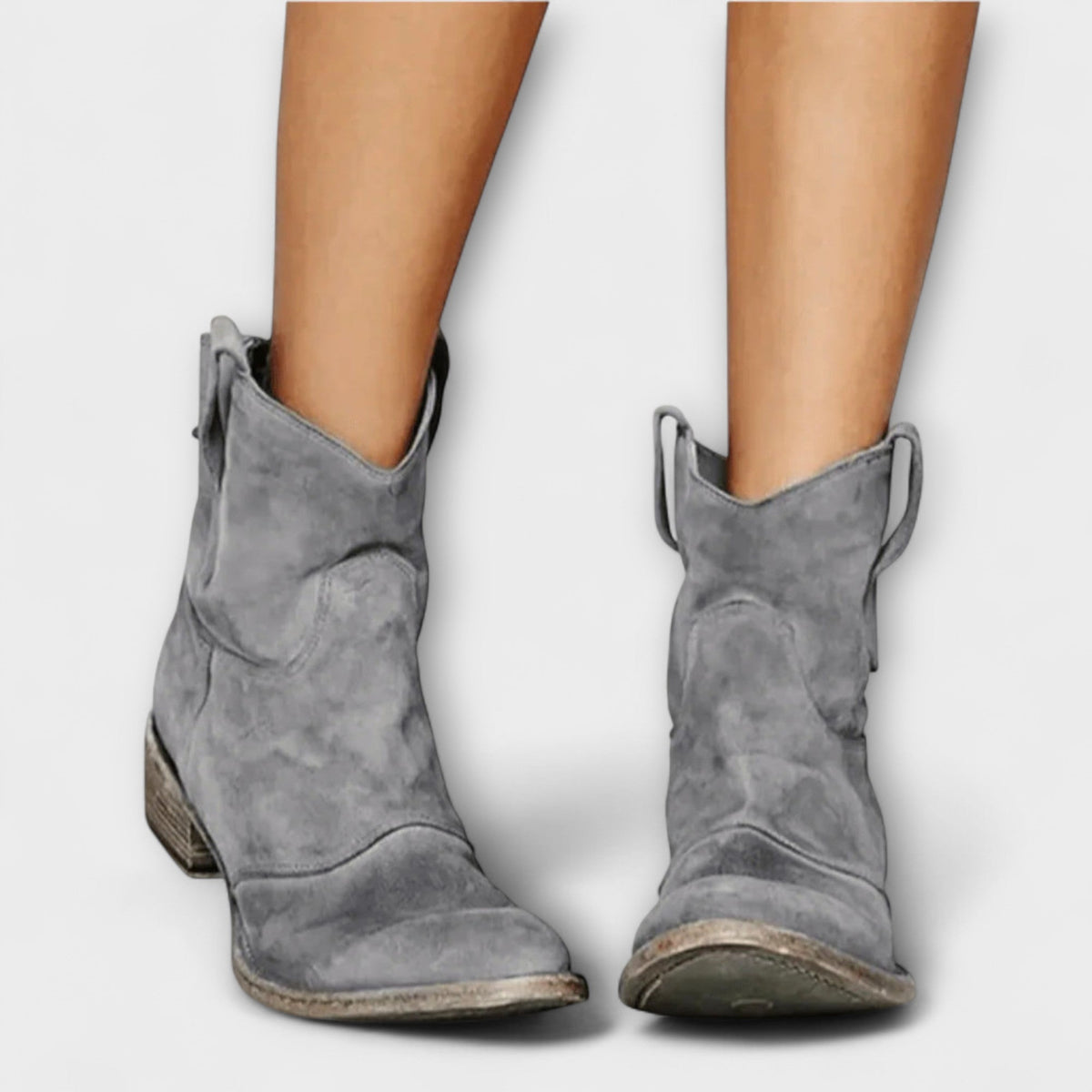 Mathilde - Bottes en Daim Style Western