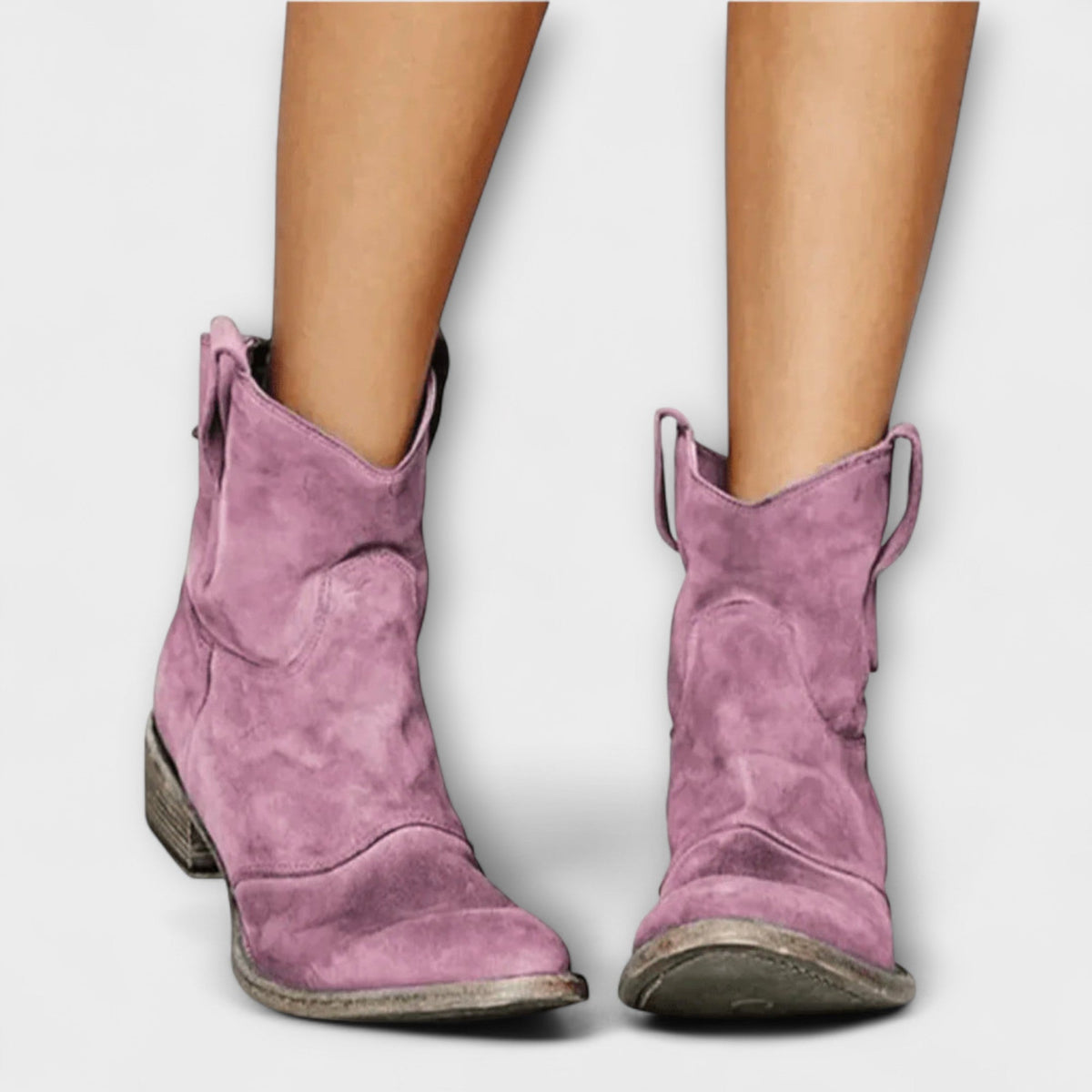 Mathilde - Bottes en Daim Style Western