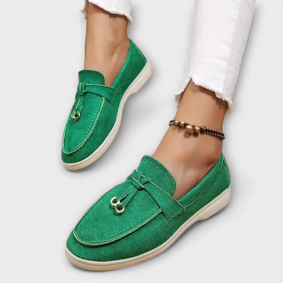 Gerlinde - Mocassins Beiges Élégants