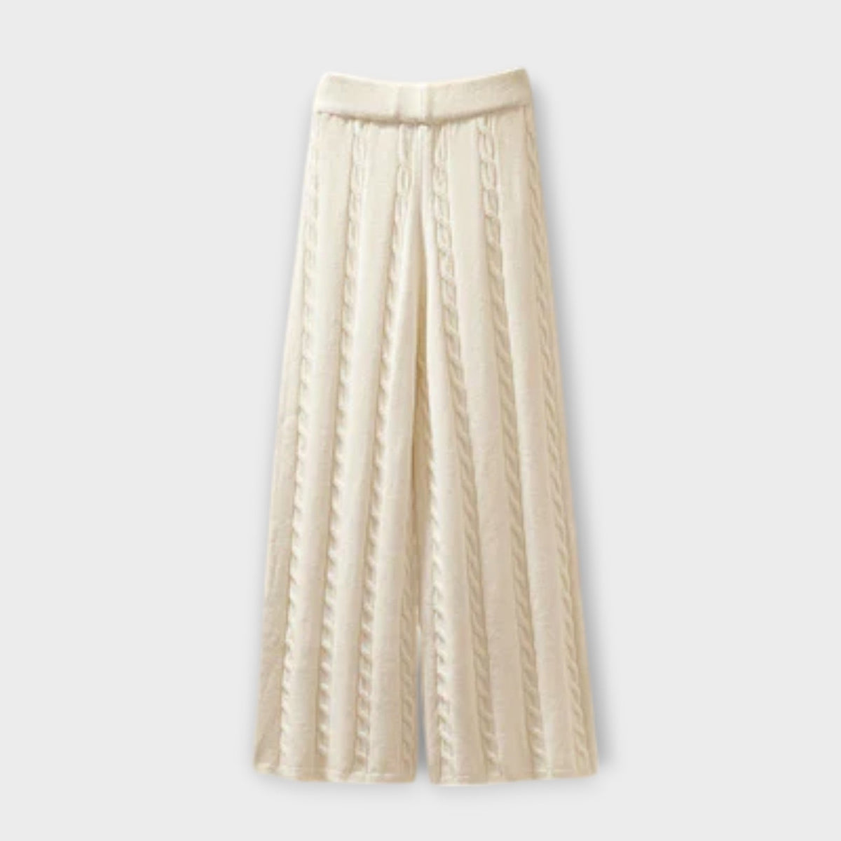 Lucy - Ensemble Tricoté Crème avec Gilet