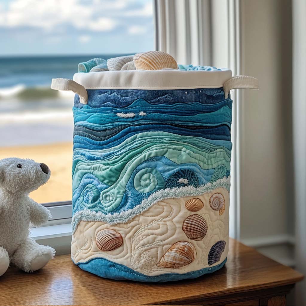 Seashella | Panier de rangement matelassé