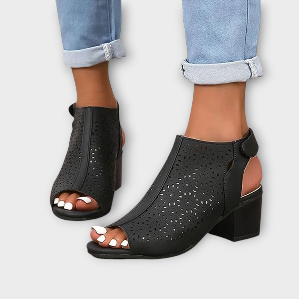 Berta - Bottines Ouvertes Noires