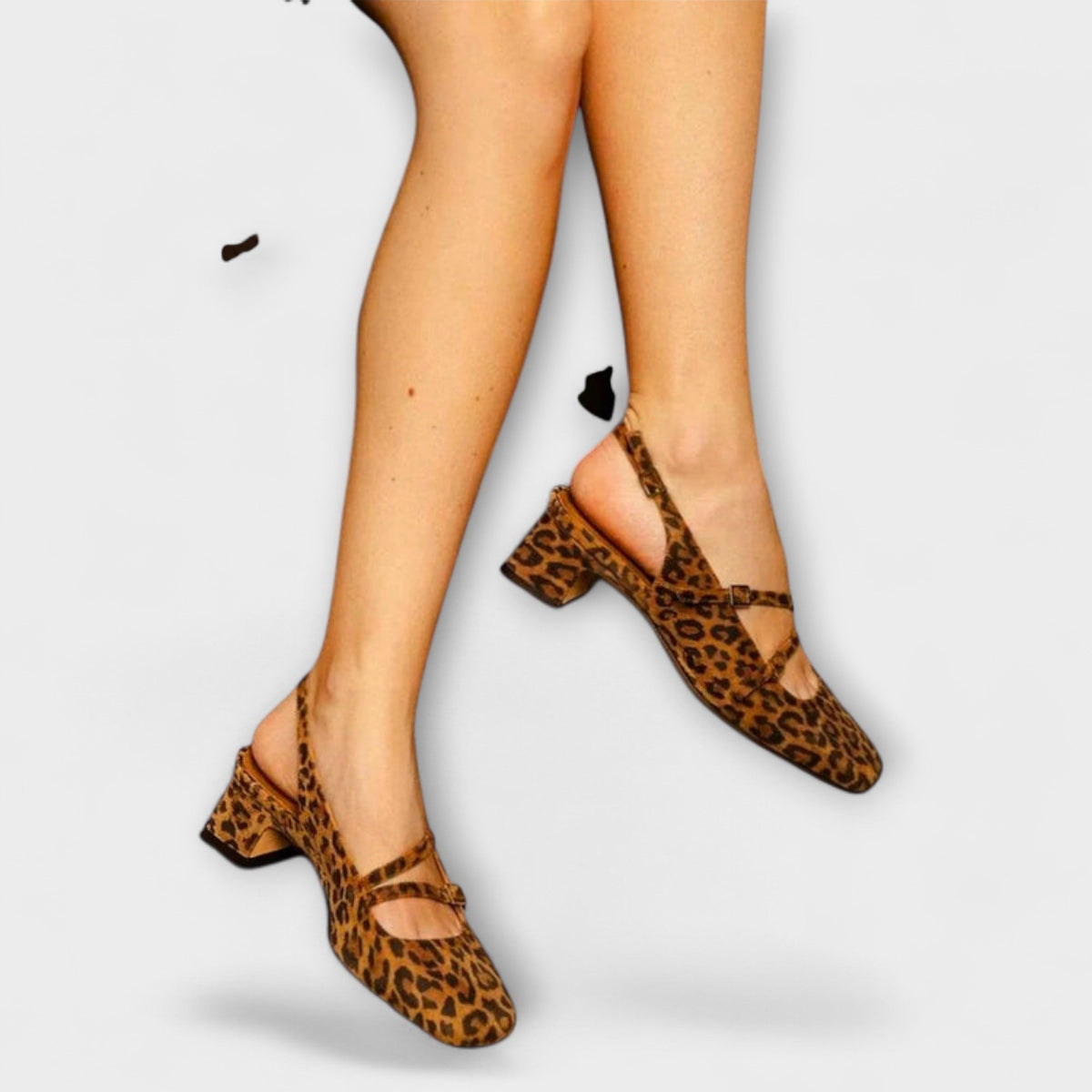 Johanna - Slingbacks Léopard