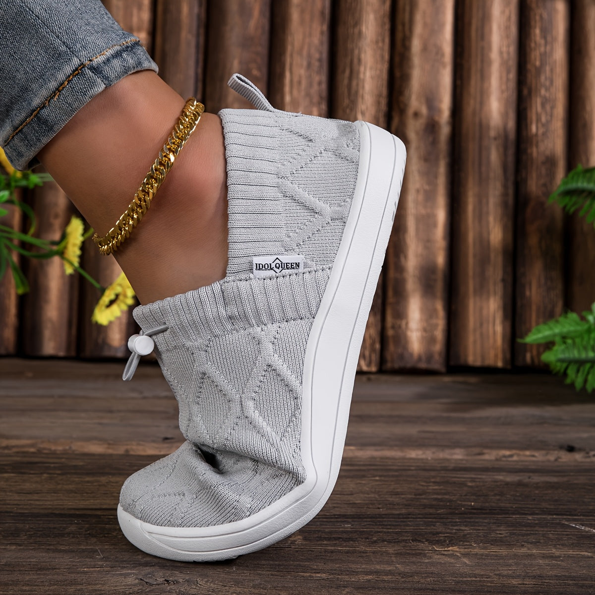Fleur - Basket barefoot à avant-pied extra-large et semelle flexible