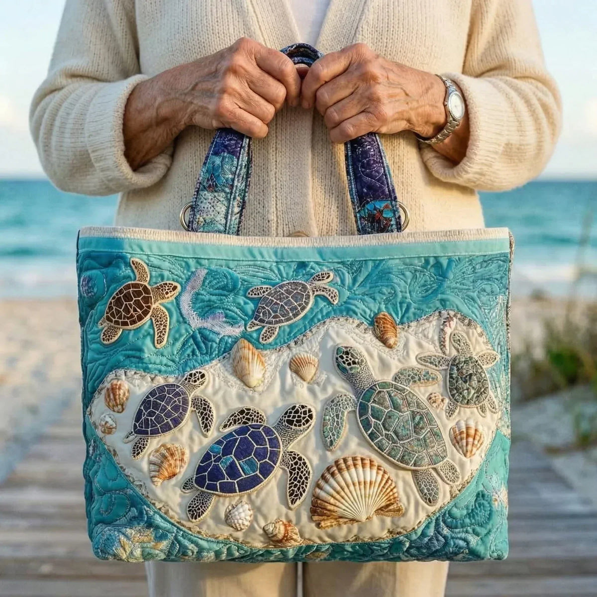 Étreinte de Tortue | Sac matelassé