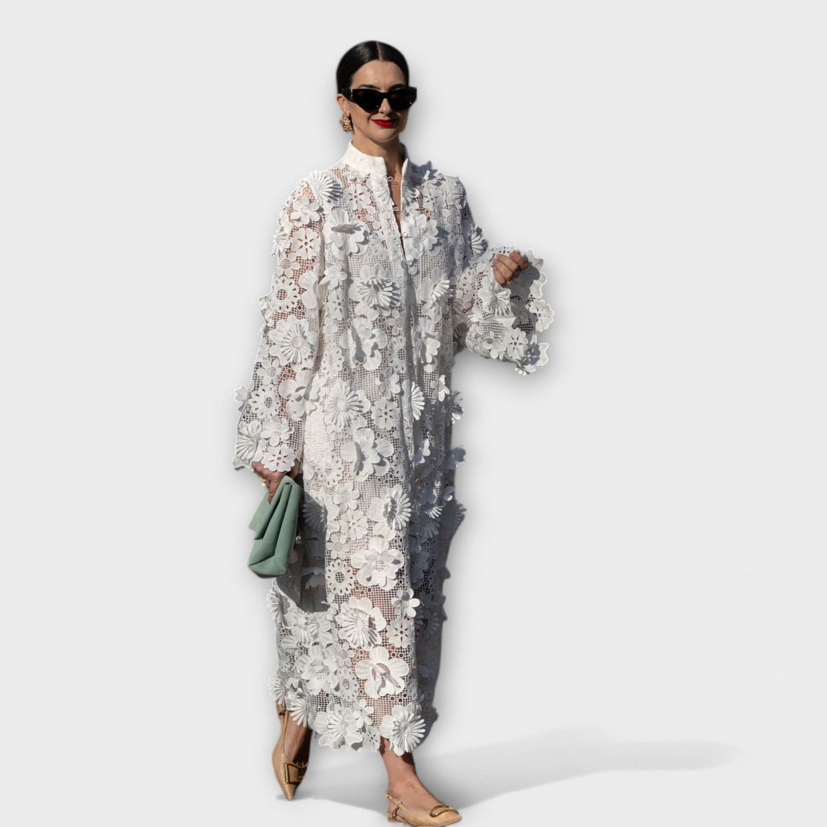 Yelira - Robe Blanche en Dentelle