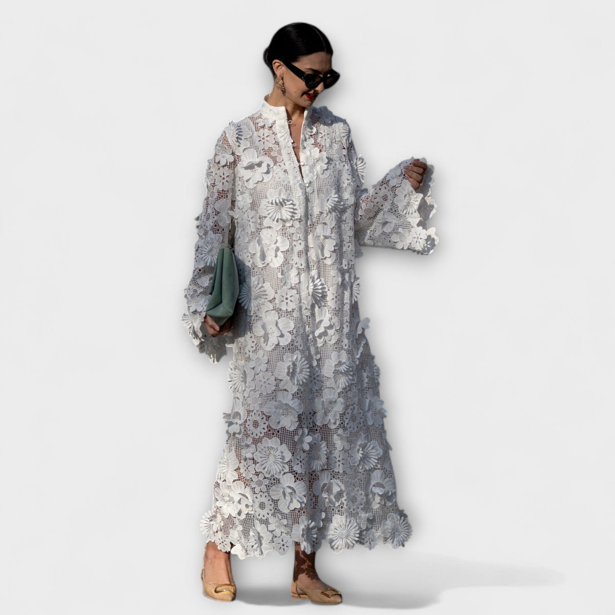 Yelira - Robe Blanche en Dentelle