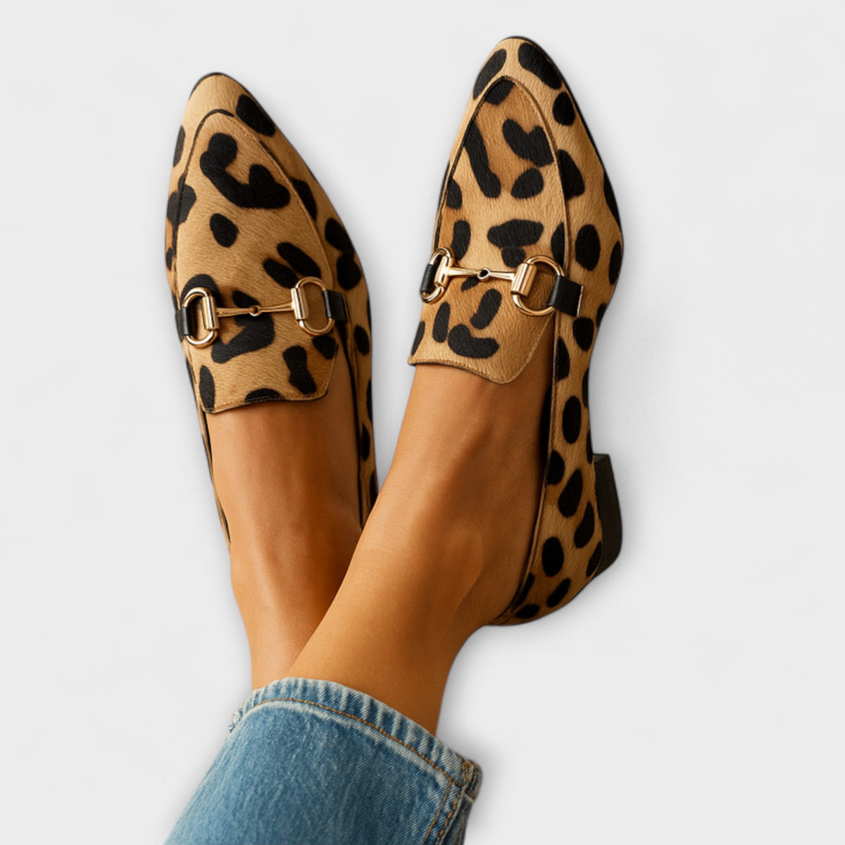 Liselott - Mocassins Léopard à Boucle