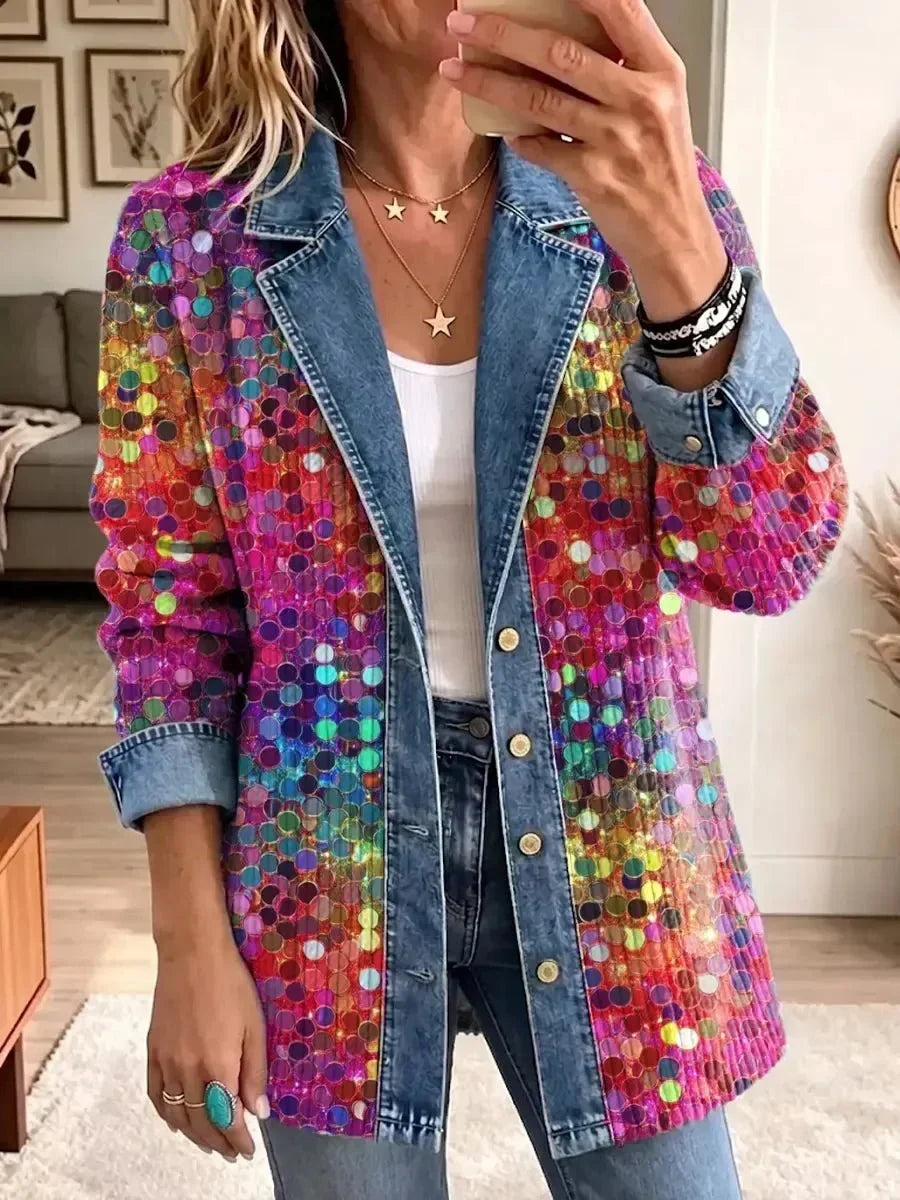 Kennedy | Veste fantaisie à motifs de sequins