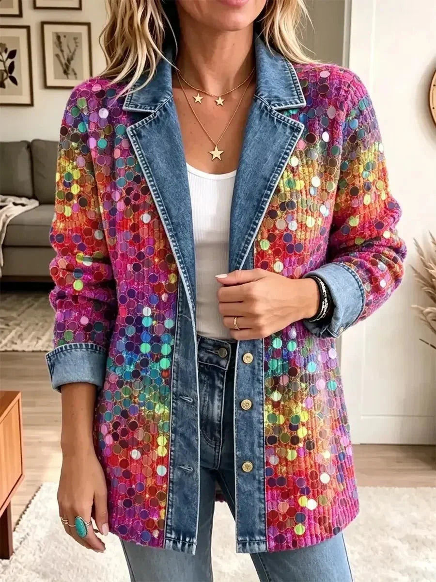 Kennedy | Veste fantaisie à motifs de sequins