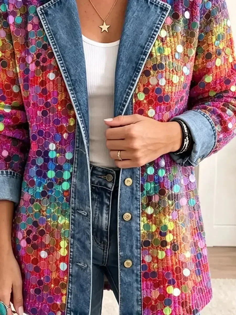 Kennedy | Veste fantaisie à motifs de sequins