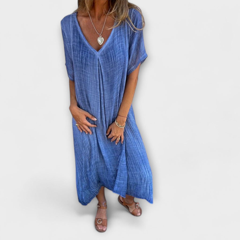 Juliette - Robe Malaga Légère Bleue